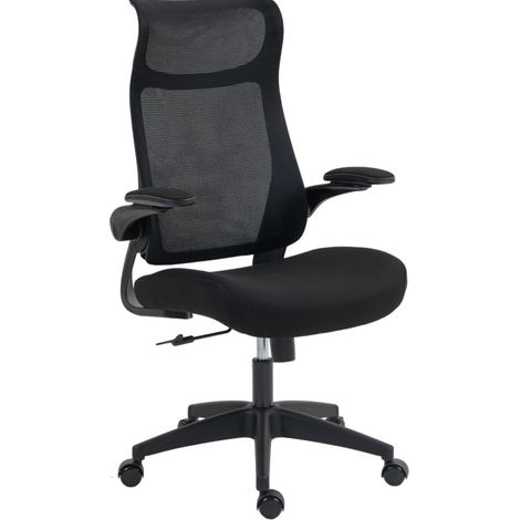 Chaise de bureau ergonomique avec accoudoirs 3D relevables, dossier en maille respirante, soutien lombaire en S, appuie-tête, fonction bascule - CHICFURN (1/5)