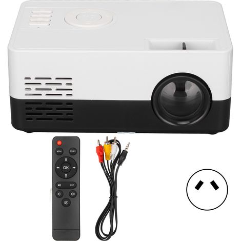 Mini projecteur domestique LED portable, durée de vie de 30000 heures, technologie HDR haute dynamique, projecteur de bureau avec fiche AU (1/5)