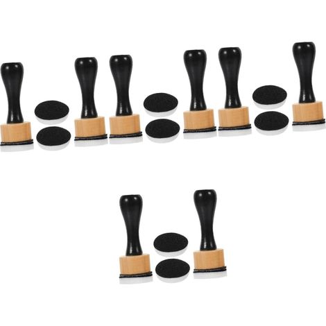 4 Ensembles Mini Pinceaux à Encre avec Manches et Éponges de Rechange Rondes pour Peinture Scrapbooking Outils DIY pour Fournitures de Peinture et Toile (1/5)