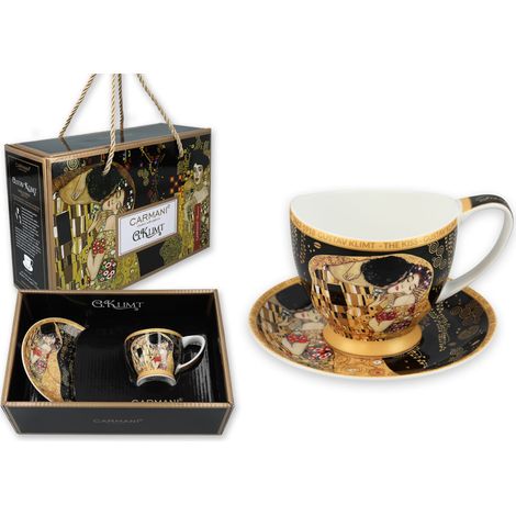 Carmani, tazzina da caffè espresso t. Mini Vanessa 90ml - klimt/Kiss (1/5)