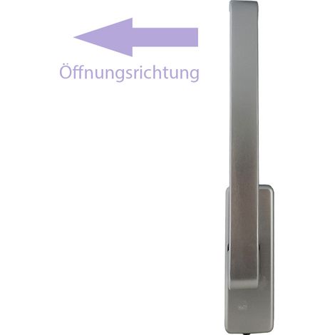 GU 966 Drehgriff Dirigent mit Aussperrsicherung K-12920-00-R-1 rechts EV1 silber 34225