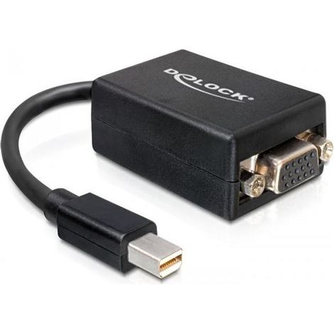 Delock 65256 - Adaptador VGA/ Mini DisplayPort, negro (1/2)