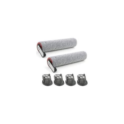 Brosses rotatives de rechange pour aspirateurs Dreame H14/H14 Pro/H14 Dual, comprenant 2 brosses rouleaux et 4 filtres HEPA. (1/5)
