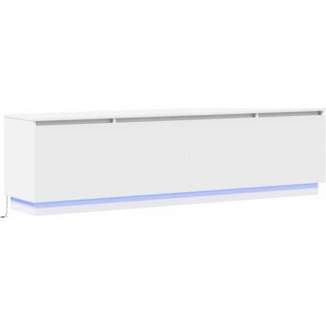 Maison Exclusive - Mobile TV con led Bianco 180 x 38 x 49 cm Legno multistrato