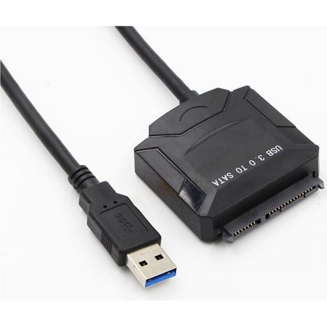 USB 3.0 auf 2,5/3,5-Zoll-Festplattenadapterkabel für SSDs, USB 3.0 auf 2,5-Zoll-Festplattenkonverter, ohne Stecker