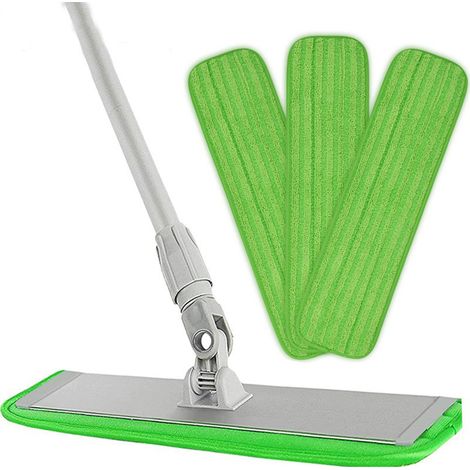 Compatible avec les lingettes de balai en microfibre Bona, tête de balai Velcro humide et sèche de 16 pouces. (1/5)