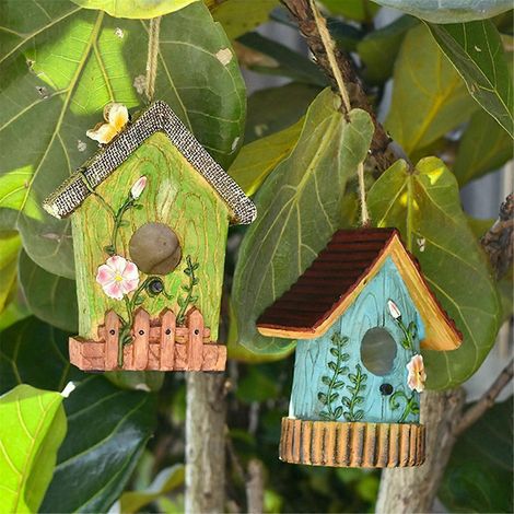 Hängendes Vogelhaus, Vogelhaus, Gartendekoration, Kolibri-Nest B (1/5)