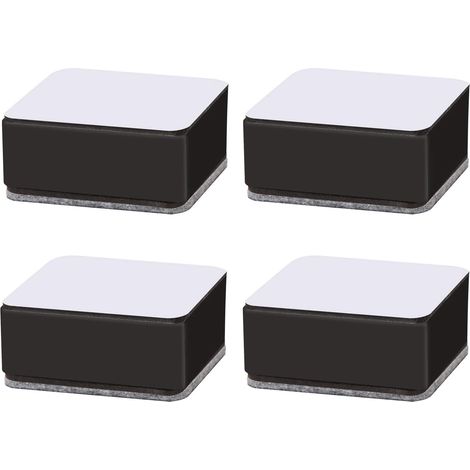 Furniture risers, bed furniture legs, lift table, sofa bed, carbon steel bed riser, adhesive furniture riser for sofa, coffee table, cabinet, bed, desk, 4 pieces (1/5)