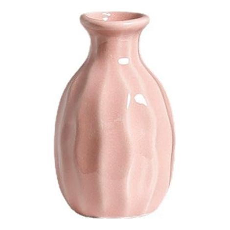 Bouteille à bouillon en céramique de 7,7 cm, vase décoratif (rose)