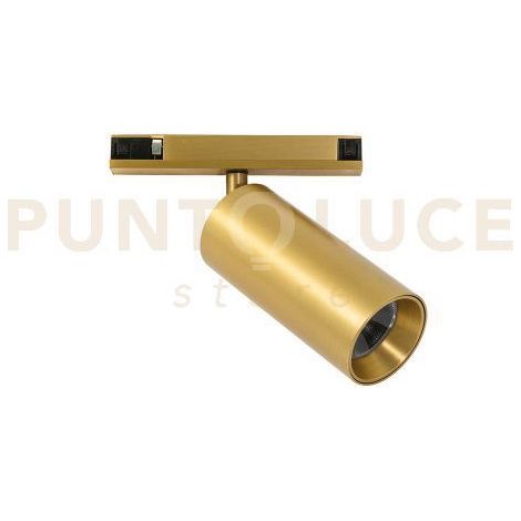 GFA1812 SPOT PER SISTEMA BINARIO 48V ORIENTABILE LED 3000K 550LM 10W CRI90 ORO OPACO