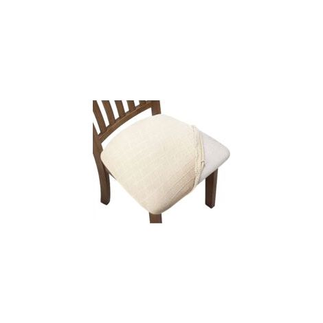 Esszimmerstuhlhussen, 4-teiliges Set, universell, abnehmbar und elastisch - Crezuo