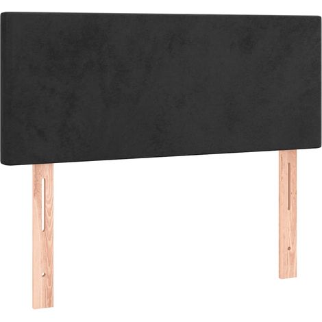 Tête de Lit Armoire de Tête de Lit - Noir 90x5x78/88 cm Velours fr24376 (1/5)
