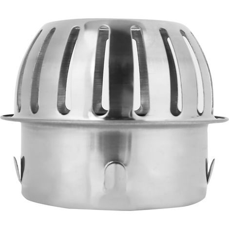 Siphon de sol rond en acier inoxydable pour la maison, la salle de bain, la cour extérieure et le balcon (110 mm/4 pouces) (1/4)