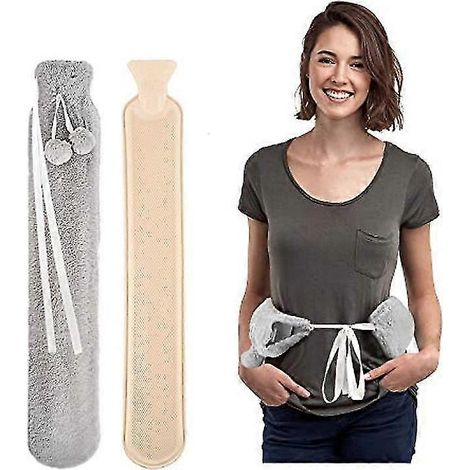 Bolsa de agua caliente extralarga, bolsa para calentar la cintura del bebé, las manos y el cuello del bebé.