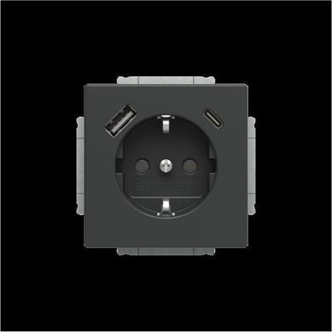 Busch-Jaeger Zentralscheibe mit Aufdruck Skala 1 … 6 für Raumtemperaturregler Drehknopf schwarz matt - Busch-art linear® (1794 R-45M), 2CKA001710A4208