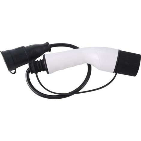 Connecteur VE 16A Type 2 mâle vers prise allemande adaptateur charge VE pour borne recharge prise EU