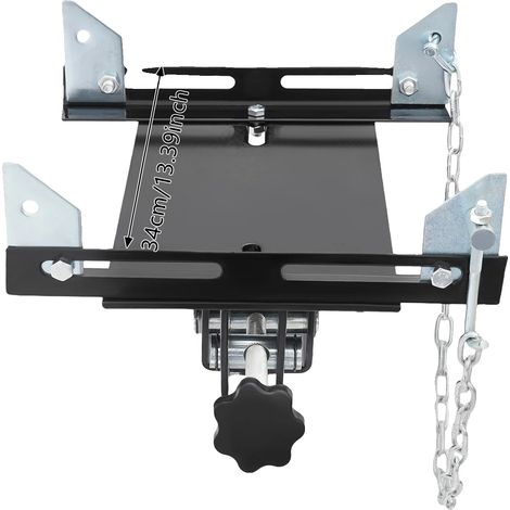 Getriebeheber-Adapter, hohe Tragfähigkeit, universelle Kompatibilität, schwarz (1/2)
