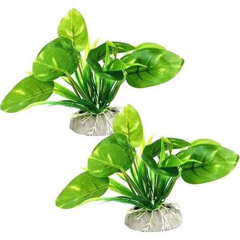 Plante Aquarium, Fish Tank Decorations Aquarium Decor Terrarium Plante, Fausse Décoration Bassin, Extérieur Maison Bureau (1/5)