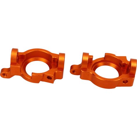 Set aus 2 C-förmigen Radnabenhalterungen aus Aluminiumlegierung, dekorativ und stabil, für das ferngesteuerte Geländefahrzeug ZD Racing DBX 10 (orange). (1/5)