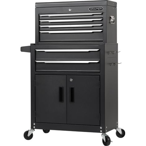 Draper 30680 Combined Roller Cabinet and Tool Chest, 6 Drawer, 24