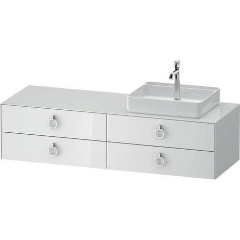 DU Konsolen-WTU wh White Tulip 550x1600x 408mm Weiß hgl Lack 4 SK m.Innenbel. (1/4)