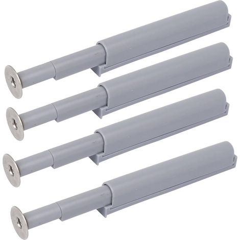 4Stk Schublade Tür Drücken Offen System Dämpfer Puffer Grau mit Magnetspitze DE de (1/5)