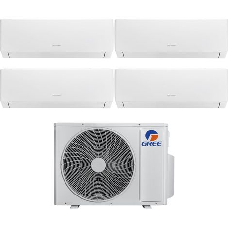 Gree Quadri Split Inverter-Klimagerät Serie PULAR 12+12+12 mit GWHD(36)NK6LO R-32 Wi-Fi Integrated 12000+12000+12000