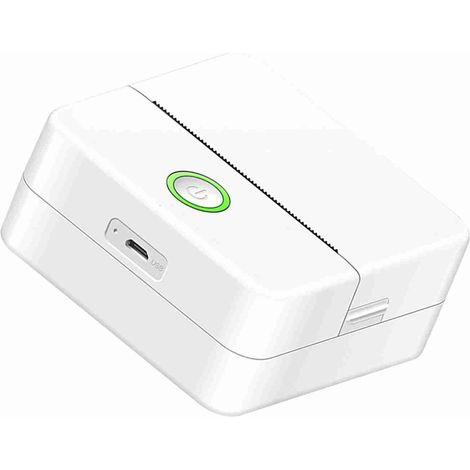 Imprimante thermique de poche mini 2 pouces portable sans fil Bluetooth pour photo étiquette artisanat liste mémo notes journal reçu papier autocollant avec 1 rouleau papier thermique (1/5)