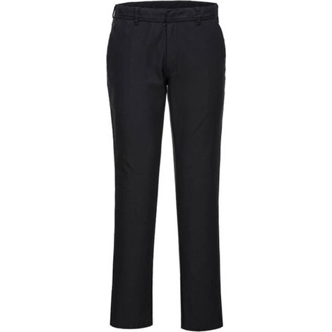 Pantalón de mujer estilo Chino elástico sarga algodón PORTWEST S235 24 pulgadas (talla 34) Negro