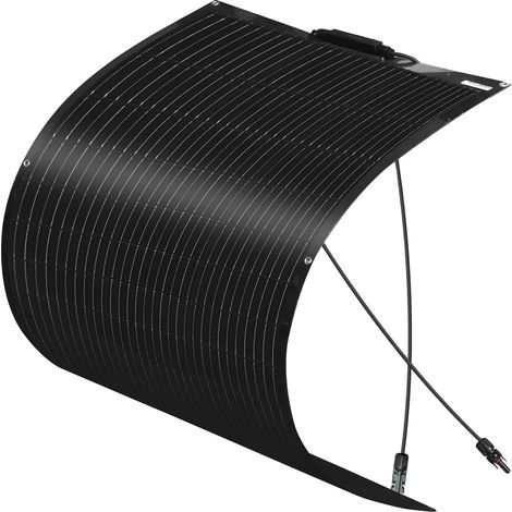 Panneau Solaire, Design Flexible, Production d'Énergie Efficace, 100W Noir (1/2)