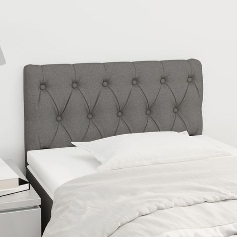 Tête de lit Gris foncé 80x7x78/88 cm Tissu (1/5)