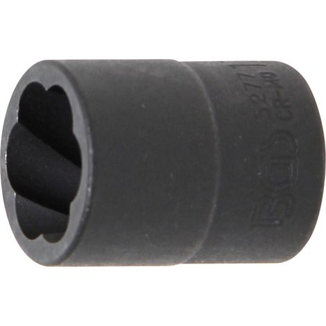 Vaso extractor BGS Technic negro 17 mm acero cromo molibdeno