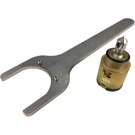 Ricambio cartuccia D.25 asta conica con chiave Newform 11553.00.000 (1/3)