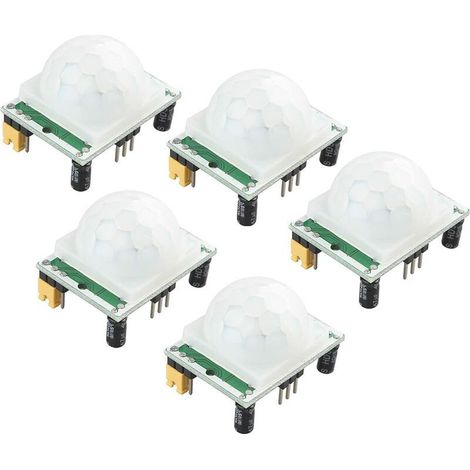 5 pcs Corps humain Pyroelectric détecteur de capteur de détection de mouvement PIR infrarouge modules (1/5)