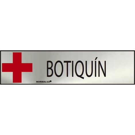 Panneau Botiquin Inox Adhésif Signalétique D'urgence Adhésive En Inox - Normaluz (1/2)