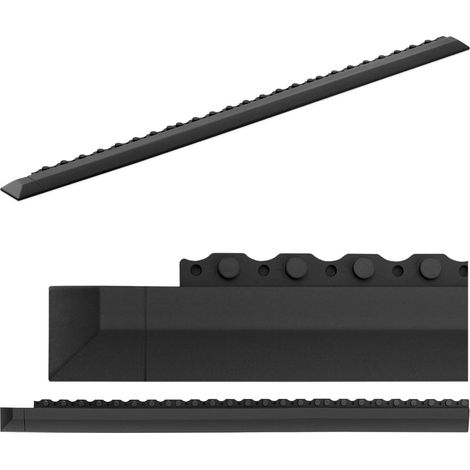 Tapón de goma para alfombrilla 10050276, color negro, 95 x 6 x 1 cm (1/5)