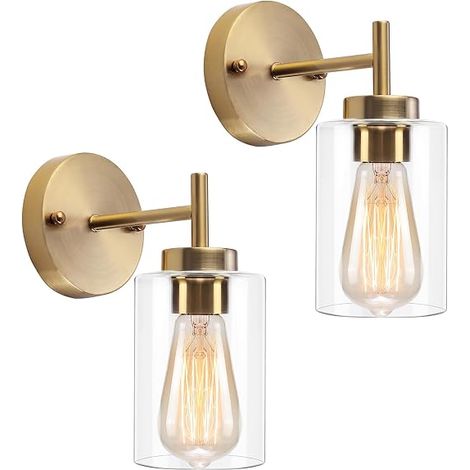 Gold Wall Sconces Bathroom Industrial Wall Light (1/5)