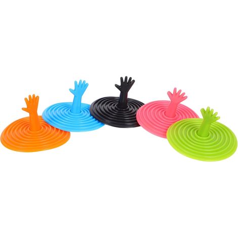 de 5 bouchons d évier en silicone pour cuisine et salle de