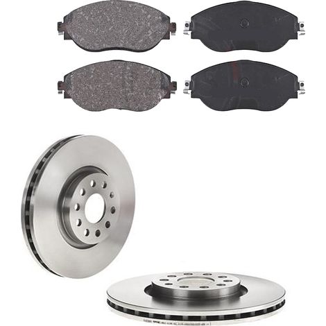KIT FRENI ANTERIORI compatibile con SEAT TARRACO (KN2) - DISCHI + PASTIGLIE OEM: P 85 144 , P 85 126 / 18087 , 18194 /SOSTITUZIONE DIRETTA/BASSA POLVERE/SILENZIOSO (1/5)