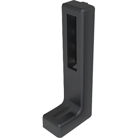 Fath Bodenwinkel 160mm Item System zur einfachen Befestigung von Flächenelementen an Aluprofilen mit Nut 8, schwarz (1/5)