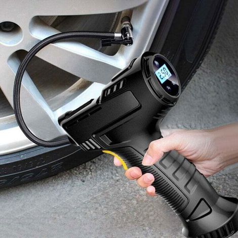 120W voiture pompe à Air électrique pneu de voiture pompe gonflable Portable Rechargeable compresseur d'air numérique Auto gonfleur (1/4)