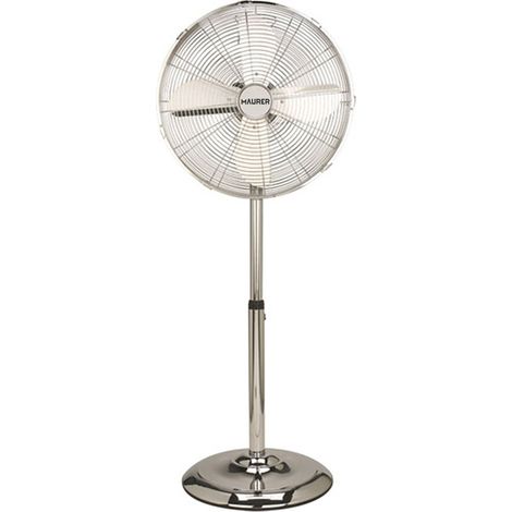 Verchromter Standventilator Maurer 125 cm hoch (1/4)