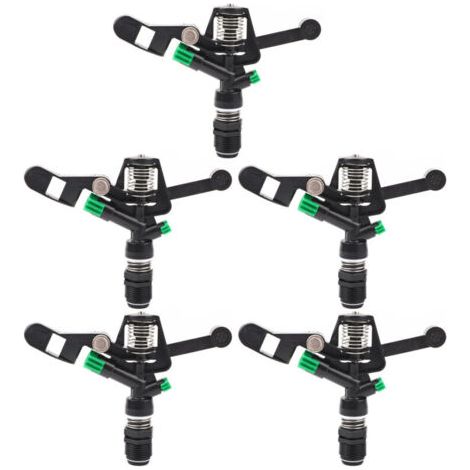 Lot de 5 buses d'arrosage rotatives inclinables à filetage interne DN20 3/4 po pour l'irrigation de jardin et de pelouse-AquaForge (1/5)