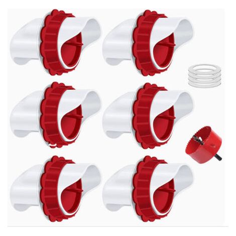Mangeoire pour poulets et canards, mangeoire automatique à 6 ports, réutilisable (1/5)