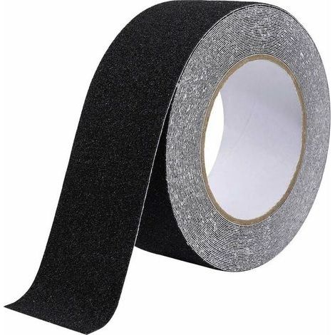 Ruban antidérapant,Bandes antidérapantes avec Ruban adhésif antidérapant pour escaliers, marches, revêtements de Sol, Ruban antidérapant Solide, Autocollant, Noir (5cm x 10m, Noir), BOMEI PACK (1/4)