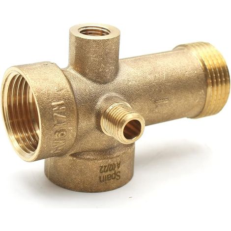 Raccord 5 Voies 1 Pouce 1/4" Laiton Pompe à Eau Vide-Cave Relèvement Reservoir (1/5)