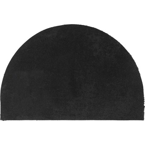 Maison Exclusive - Fußmatte Schwarz Halbrund 40x60 cm Kokosfaser