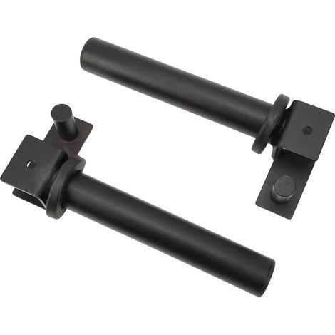 Gewichtsscheiben-Montagehalterung, schwarz, mit Verriegelungssystem, für Gewichthebergestelle. (1/4)