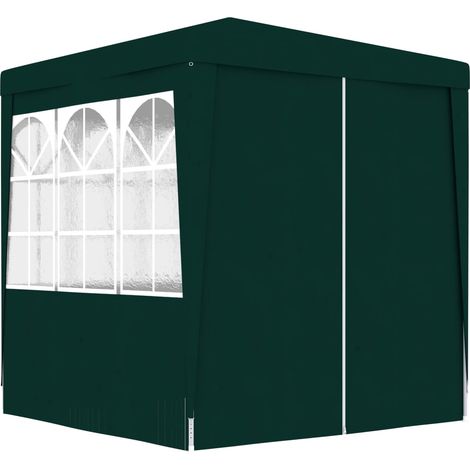 Tente de réception avec parois latérales 2x2 m Vert 90 g/m² vidaXL
