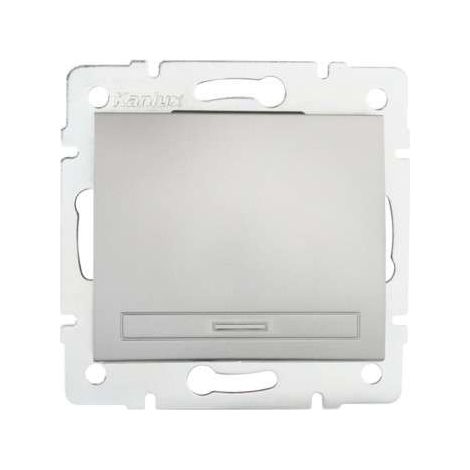 Bouton Poussoir Encastrable Simple DOMO Argent (1/5)